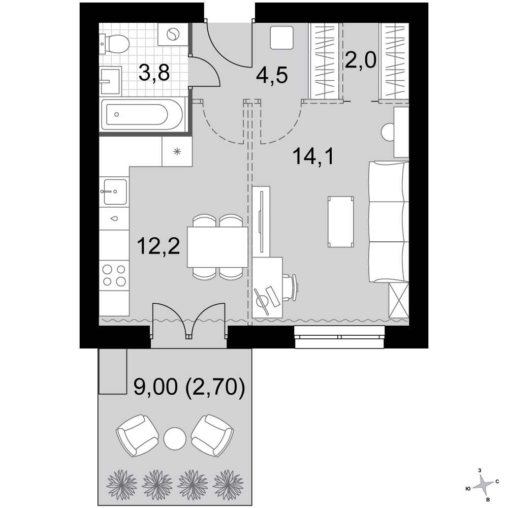 План таунхауса