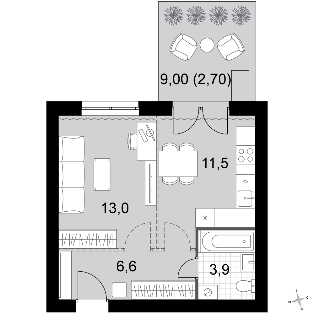 План таунхауса