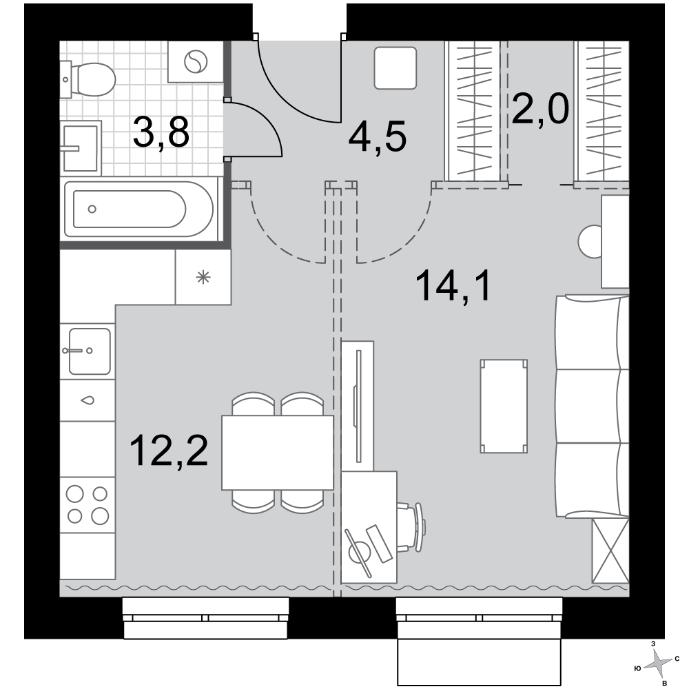 План таунхауса