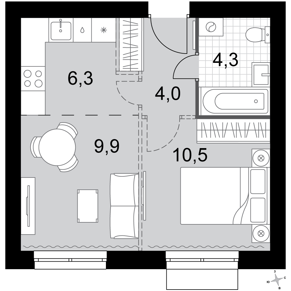 План таунхауса