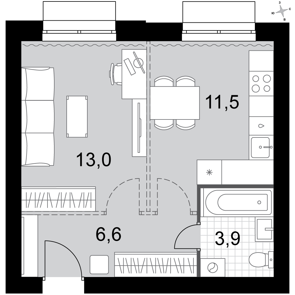 План таунхауса