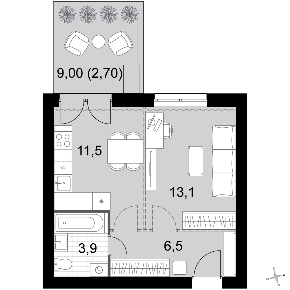 План таунхауса