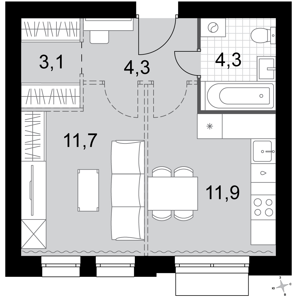 План таунхауса